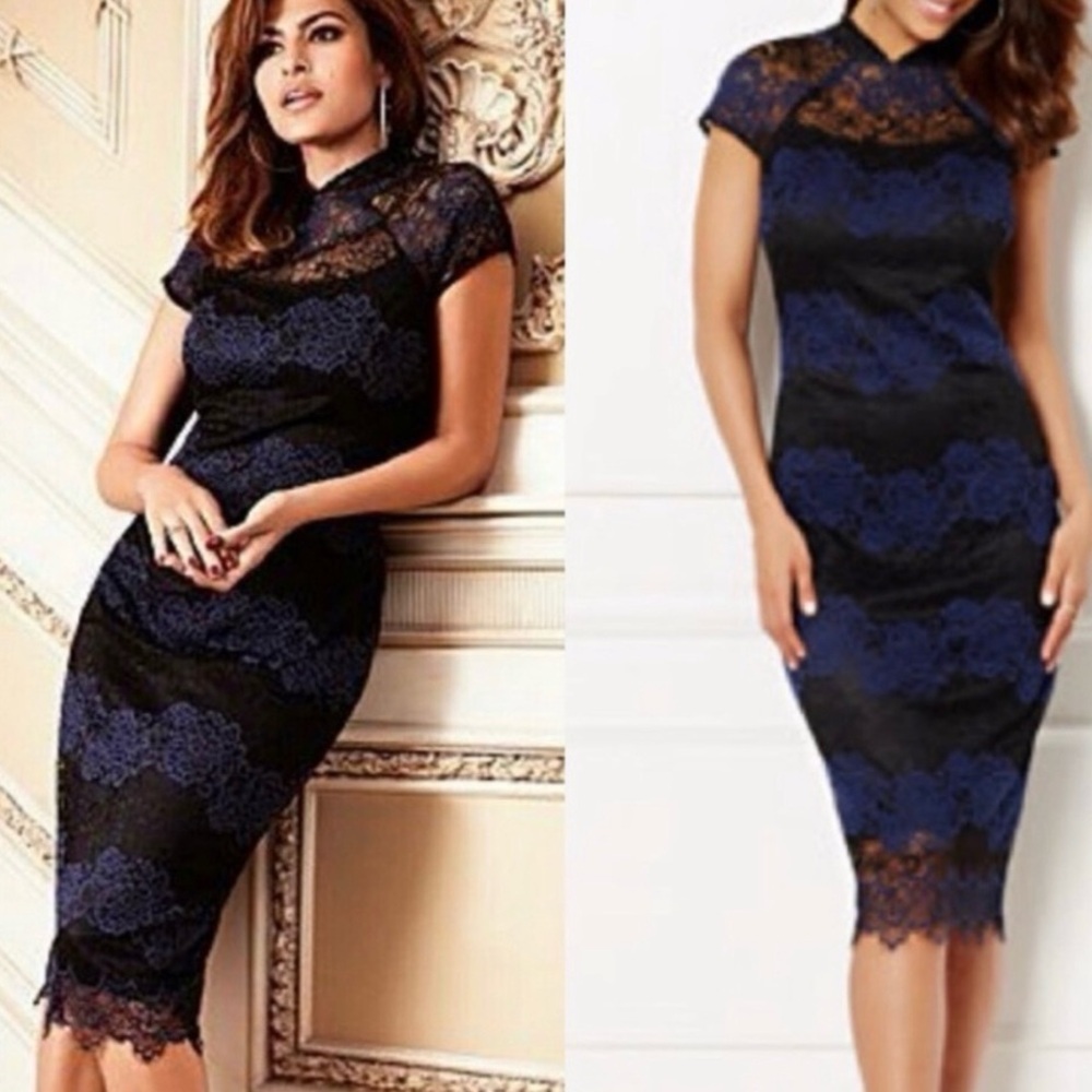 EVA MENDES JORDANA
LACE SHEATH DRESS size 2
New York & Company